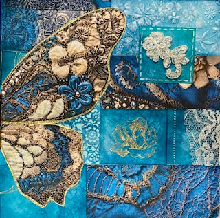 April 2026 Art Journal class 'Patchwork Butterfly'